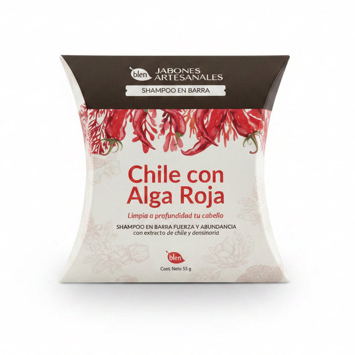 Shampoo en Barra Chile con Alga Roja