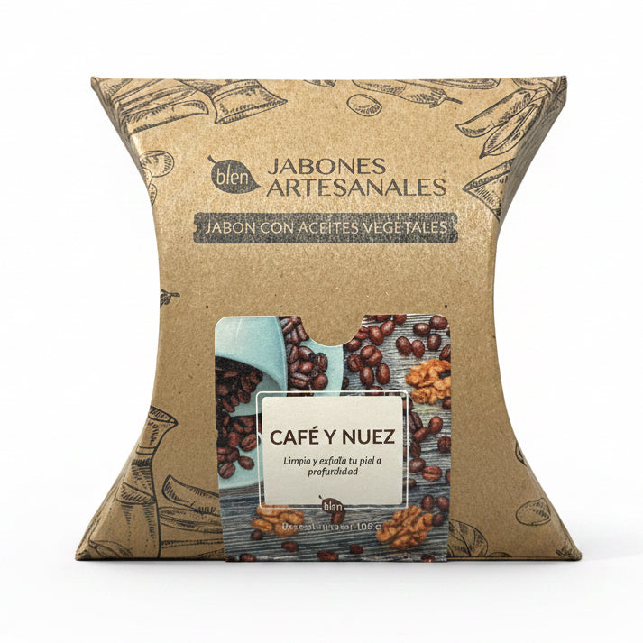 Jabon Artesanal de Cafe y Nuez Exfoliante