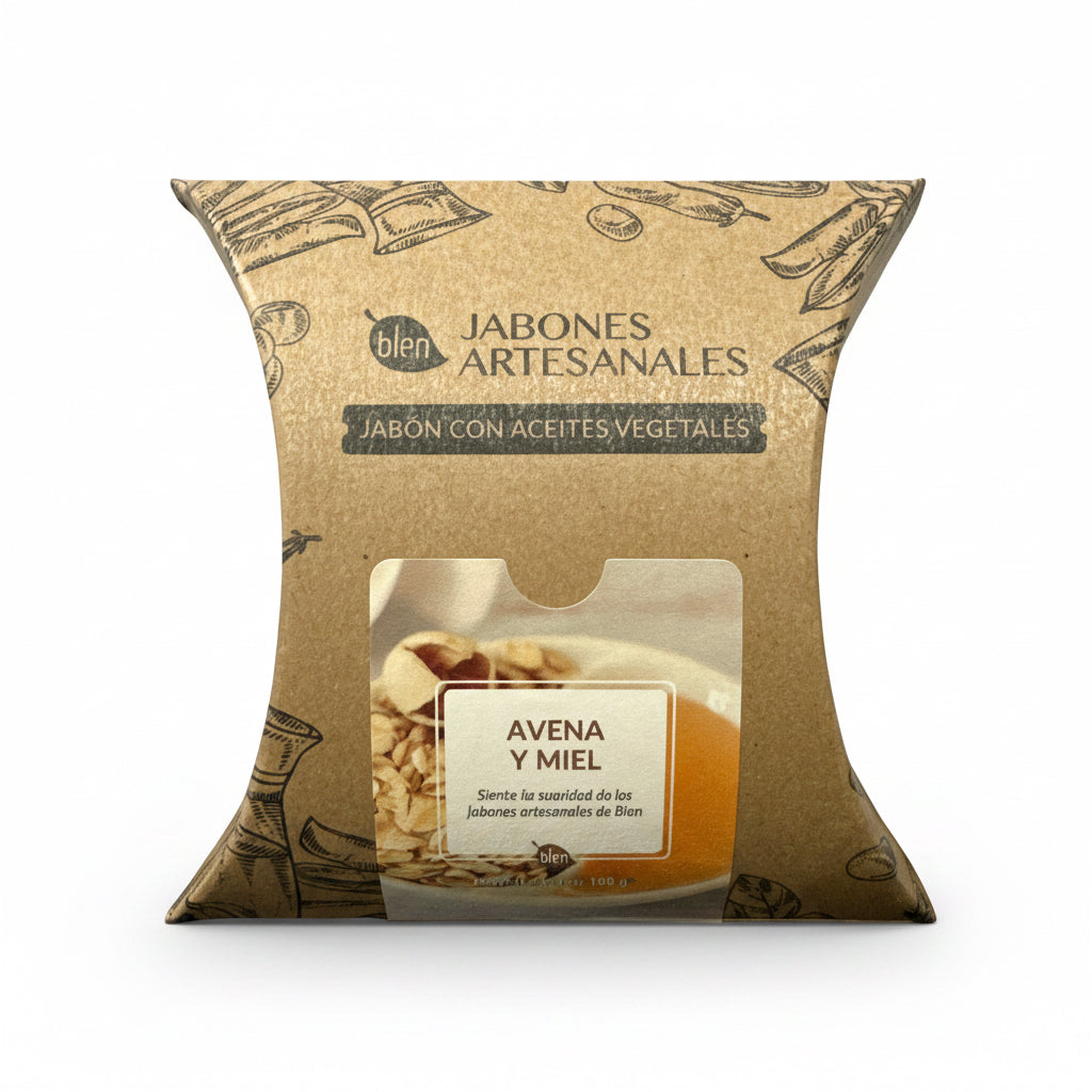 Jabon Artesanal de Avena y Miel Calmante