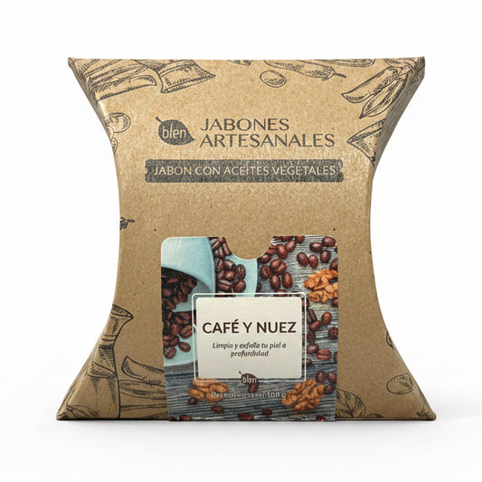 Jabon Artesanal de Cafe y Nuez Exfoliante