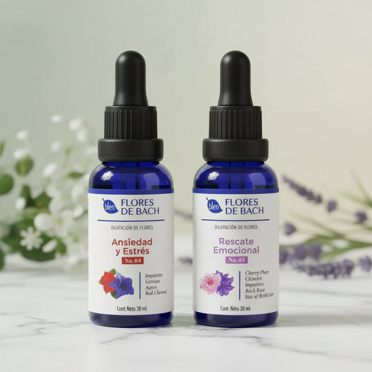 Kit Flores de Bach Ansiedad y Estrés + Rescate Emocional